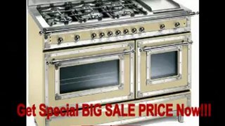SPECIAL DISCOUNT H48 6G GGV CR Heritage Series 48 Traditional-Style Natural Gas Range 6 Burners 2.9 cu. ft. European Convection Oven 1.8 cu. ft. Auxiliary Oven Electric Griddle Storage Drawer: