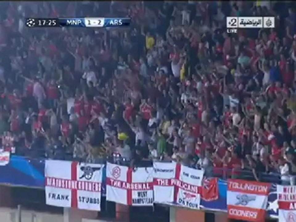 أهداف مباراة ارسنال ضد مونتبيلير