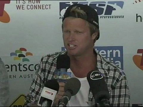 Telstra Drug Aware Pro press launch - Kelly Slater & Stephanie Gilmore