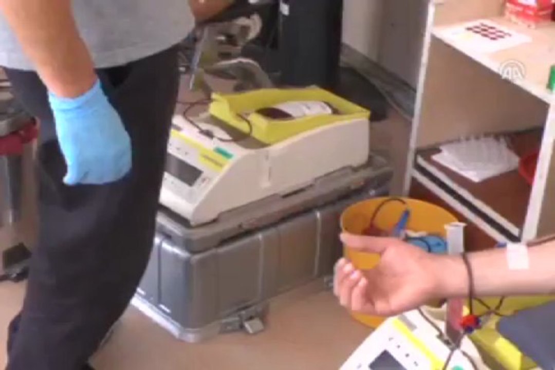 Kan bağışı tırları sevildi