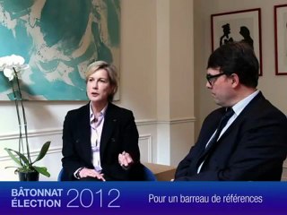 Bâtonnat 2012   Frédéric Sicard et Sabine du Granrut