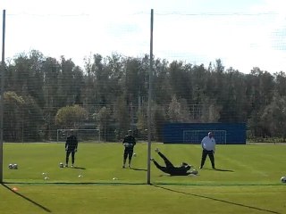 Разминка голкиперов ЦСКА