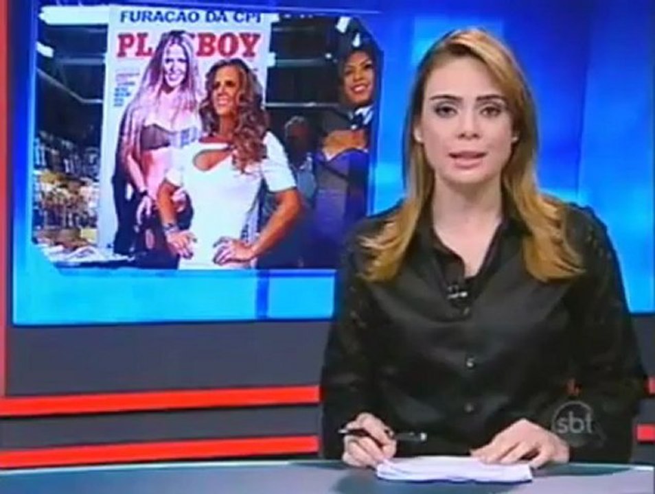 Furacão da CPI lança revista onde aparece nua