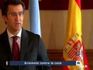 Feijóo arremete contra la caza con motivo de la prohibición de los toros en Cataluña