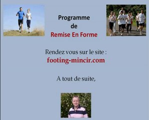 Programme entrainement footing debutant