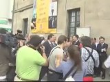Pitidos contra Rajoy en Cambados, Pontevedra