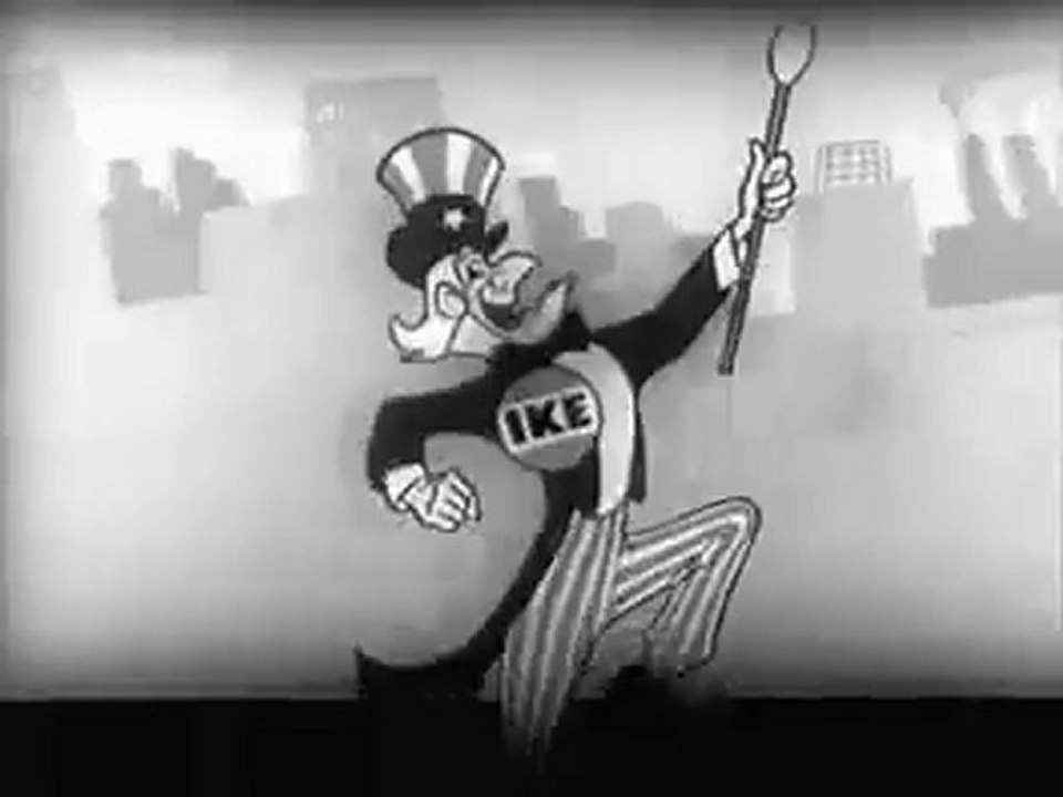 Eisenhower et Walt Disney en campagne en 1952 - Political Ad