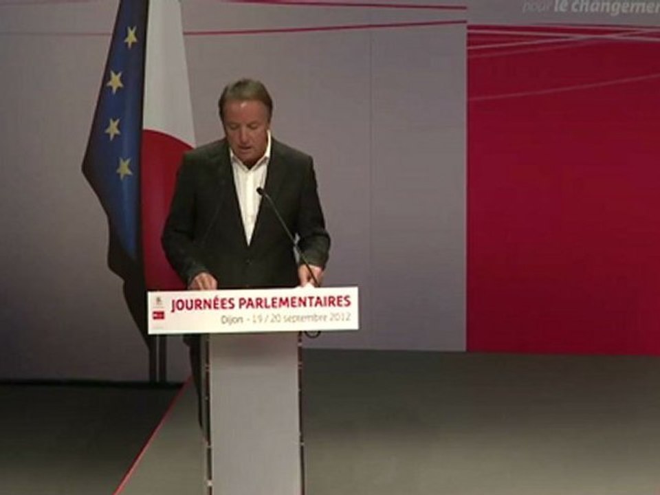 discours de Jean-Pierre Bel lors des journées parlementaires