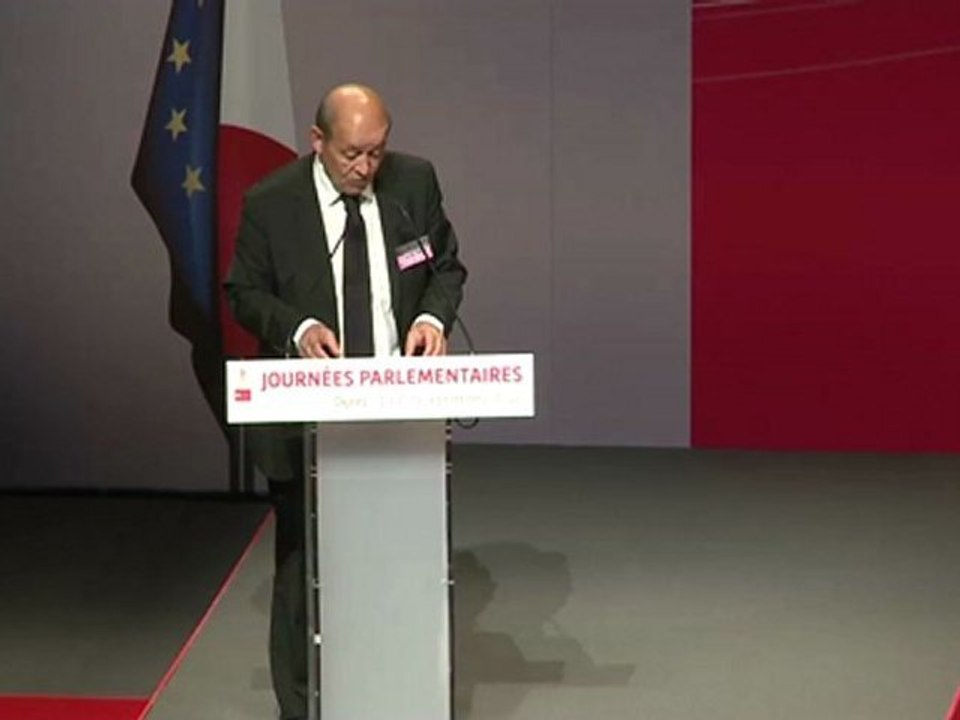 discours de Jean-Yves Le Drian lors des journées parlementaires