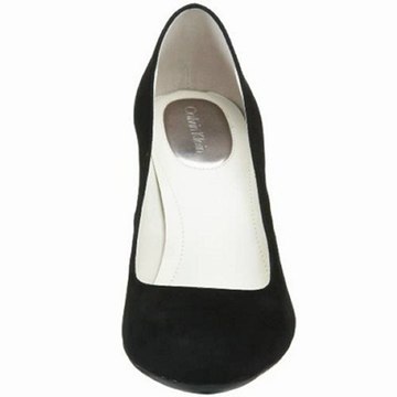 Calvin Klein Women's Olive Kidskin Round Toe Pump