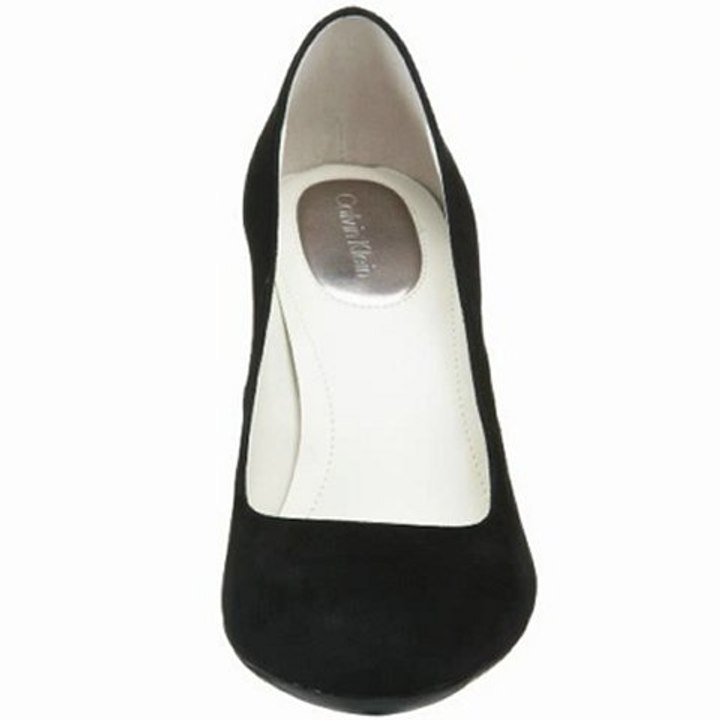 Calvin Klein Women's Olive Kidskin Round Toe Pump