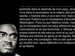 Plan Marshall Afrique (1/5) : Lettre de Lumumba