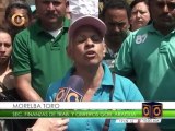 Obreros de la gobernación de Aragua protestan por deudas del Ejecutivo con 3 mil trabajadores