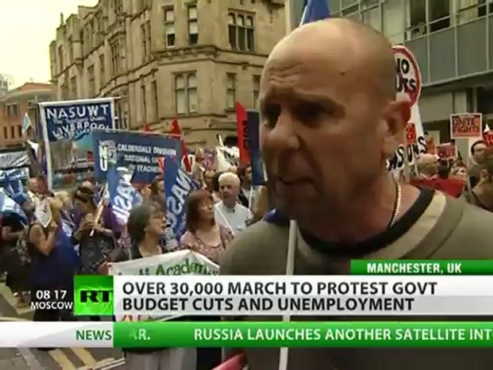 Manchester March: Over 30,000 protest UK govt cuts push
