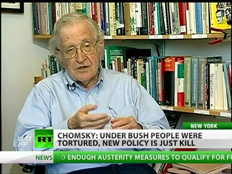 Noam Chomsky to RT: Bush torturer, Obama just kills