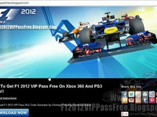 How to Get Free Access To F1 2012 VIP Pass