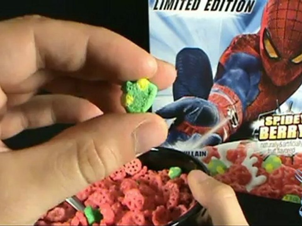 Random Spot   Kellogs The Amazing Spiderman Limited Edition Spidey Berry Cereal