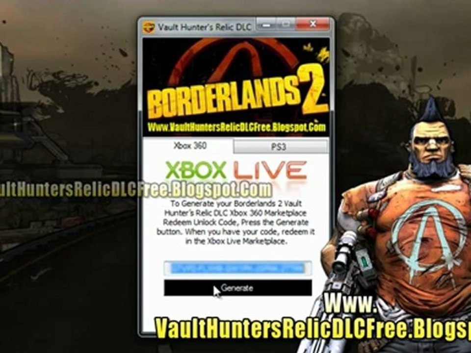 Get Free Borderlands 2 Vault Hunters Relic DLC