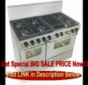 BEST PRICE 48 Pro-Style Dual-Fuel LP Gas Range with 6 Sealed Ultra High-Low Burners 3.69 cu. ft. Convection Electric Oven Self-Cleaning and Double Sided Grill/Griddle Stainless