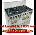 48 Pro-Style Dual-Fuel LP Gas Range with 6 Open Burners 3.69 cu. ft. Convection Oven Self-Cleaning and Double Sided Grill/Griddle Stainless Steel with Brass REVIEW