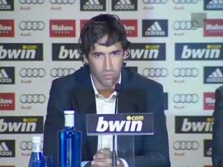 Raúl en su despedida del Real Madrid: "Ha llegado el momento"