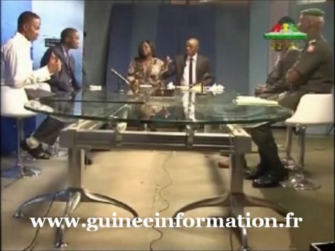 Manifestation du 20 SEPTEMBRE 2012. - Daouda Condé, directeur national des libertés publiques. Kaba Mamady, président de la section guinéenne de la RADDHO. Mohamed Camara, juriste. Makalé Soumah, RTG. Commandant Mamadou Alpha Barry, Gendarmerie Nationale