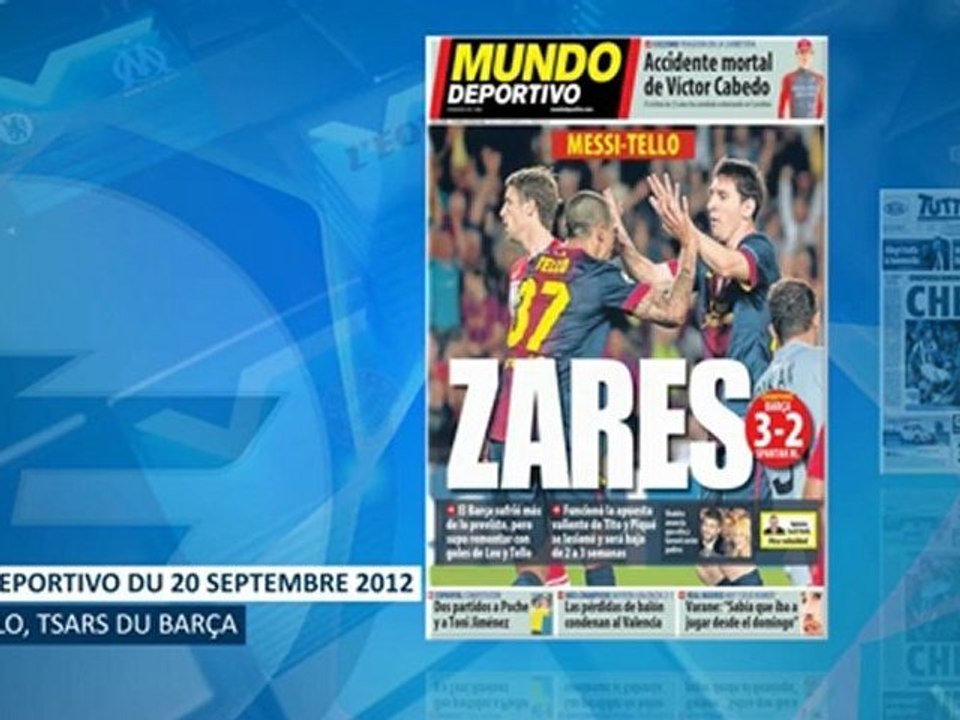 Foot Mercato - La revue de presse - 20 Septembre 2012