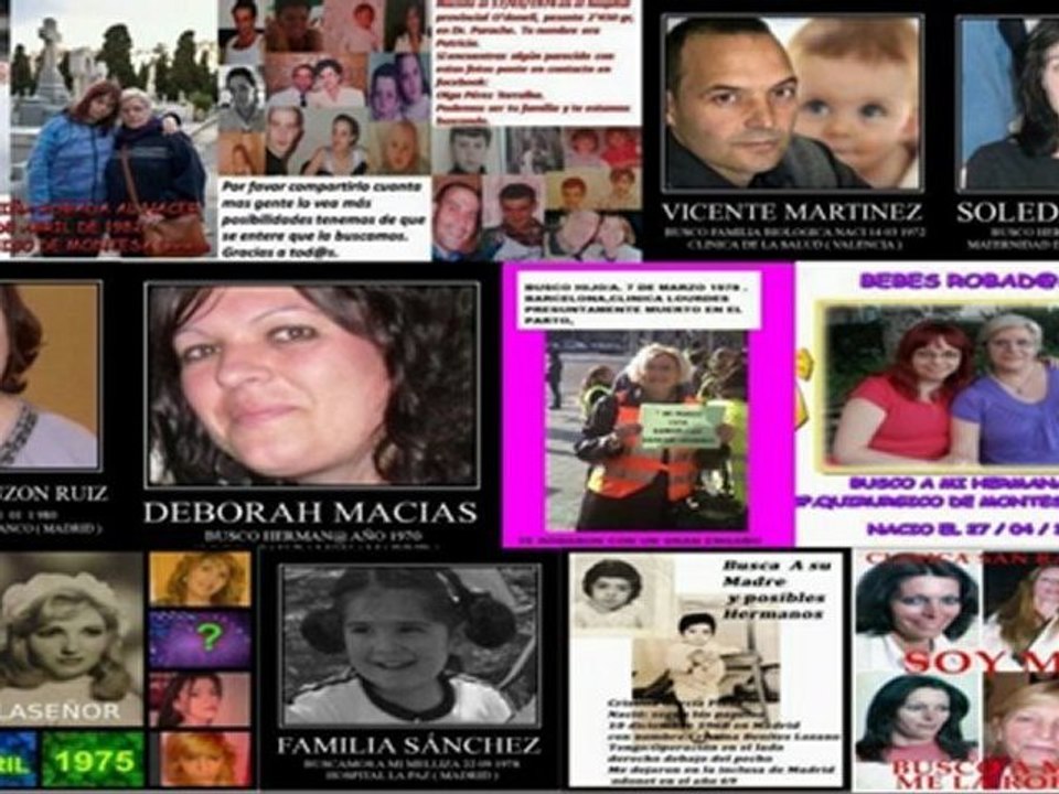 1ª PARTE  MADRES E HIJOS BUSCAN