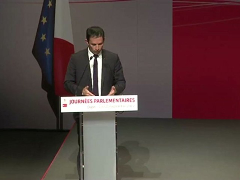 Discours de Benoît Hamon lors des journées parlementaires