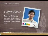 3 questions à Rodrigo, étudiant chilien en double diplôme à Centrale Paris