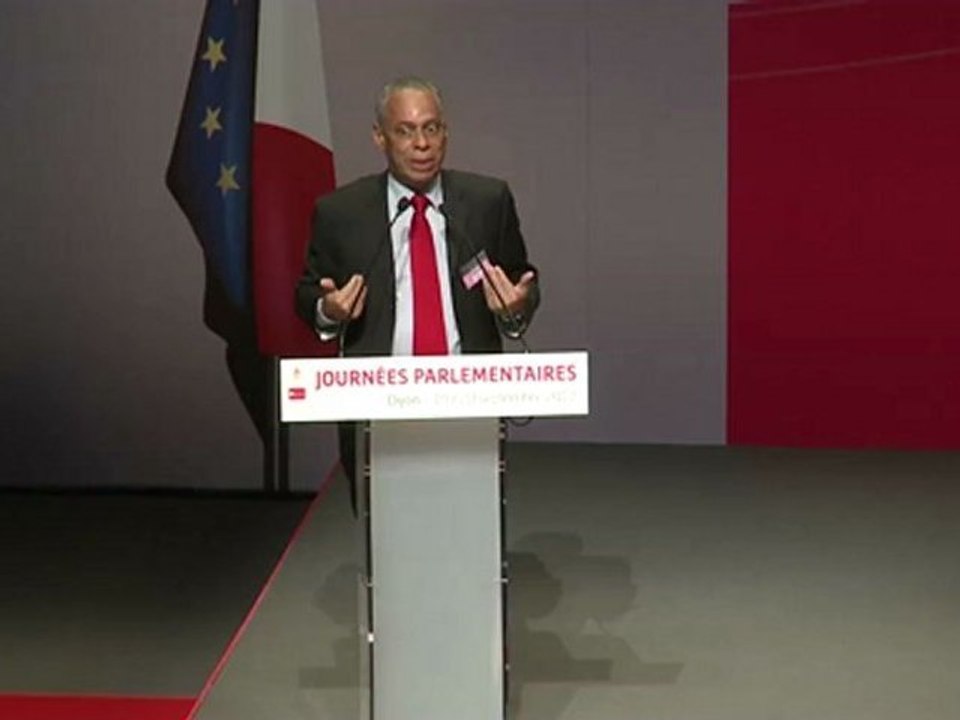 Discours de Victorin Lurel lors des journées parlementaires