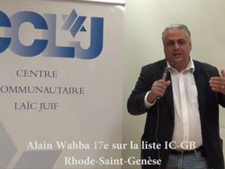 Elections communales 2012 - Alain Wahba (IC-GB)