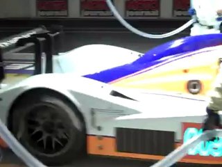 Night time pitstop: refuel and a puncture repair