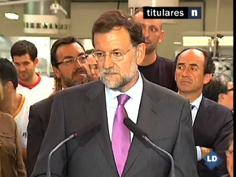 Rajoy huye de los periodistas al ser preguntado por Camps