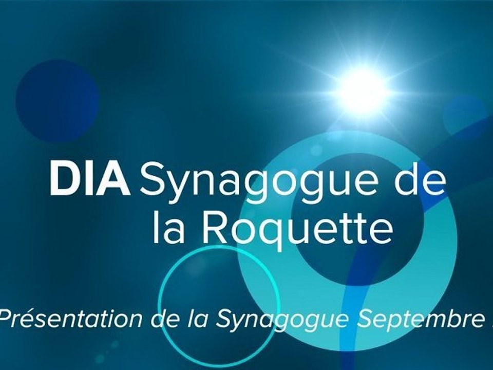 Présentation de la Synagogue Sept 2012