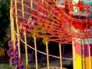 Amusement park fans get stuck up a ride in California