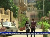 Egypte: les écoles et centres culturels français fermés au Caire