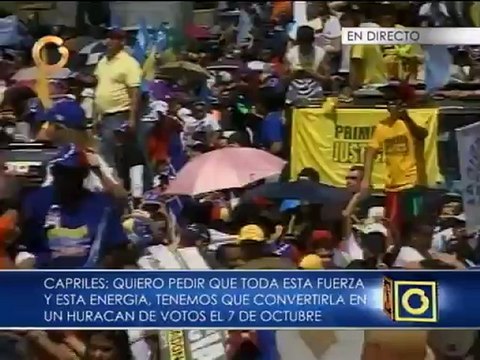 Capriles: Las calles de Venezuela dicen que el progreso va a ganar