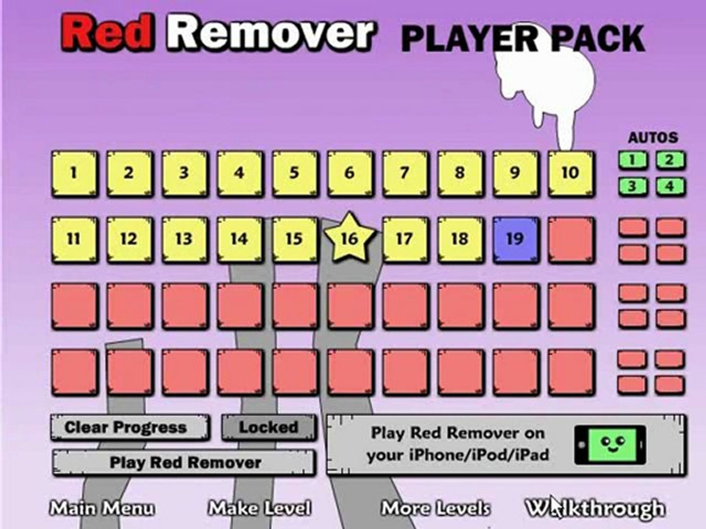 Red Remover Player Walkthrough - Levels 1-20 (Par or Less) - video Dailymotion