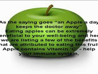 Apples Benefits of eating them