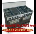 BEST BUY 48 Pro-Style LP Gas Range with 6 Sealed Ultra High-Low Burners 2.92 cu. ft. Convection Ovens Manual Clean Broiler Ovens and Double Sided Grill/Griddle