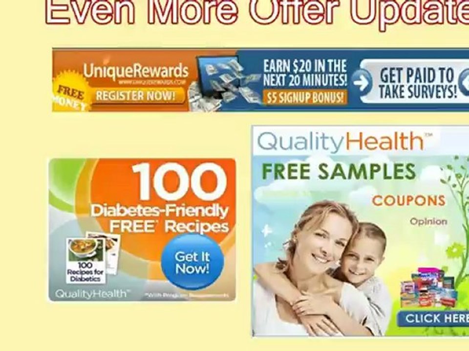 Get free coupons and samples! Never pay full price again.