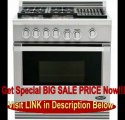 SPECIAL DISCOUNT Professional Series 36 Natural Gas Range With Grill 4 Burner Grease Management System High-Intensity Infrared Broiler Full Extension Telescopic Racking System & In Stainless