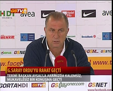 Orduspor Maç Sonu: Fatih Terim