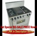 BEST PRICE 36 Pro-Style Dual-Fuel Natural Gas Range with 4 Sealed Ultra High-Low Burners 3.69 cu. ft. Convection Oven Self-Cleaning and Double Sided Grill/Griddle Stainless