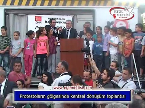 Protestoların gölgesinde kentsel dönüşüm toplantısı