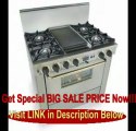 36 Pro-Style Dual-Fuel Range with 4 Open Burners Vari-Flame Simmer on Front Burners 3.69 cu. ft. Convection Oven and Double Sided Grill/Griddle Stainless Steel with Brass FOR SALE