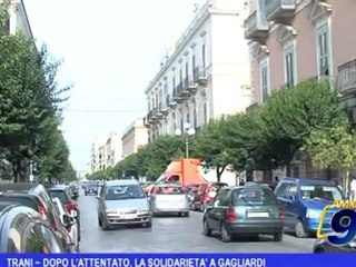 Trani | Dopo l'attentato, la solidarietà a Gagliardi