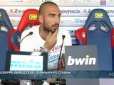 Fc Crotone | Sala Stampa, Giuseppe Abruzzese in conferenza