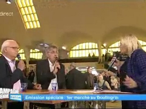 Premier marché aux Halles Boulingrin (Champagne-Ardenne Matin en direct)